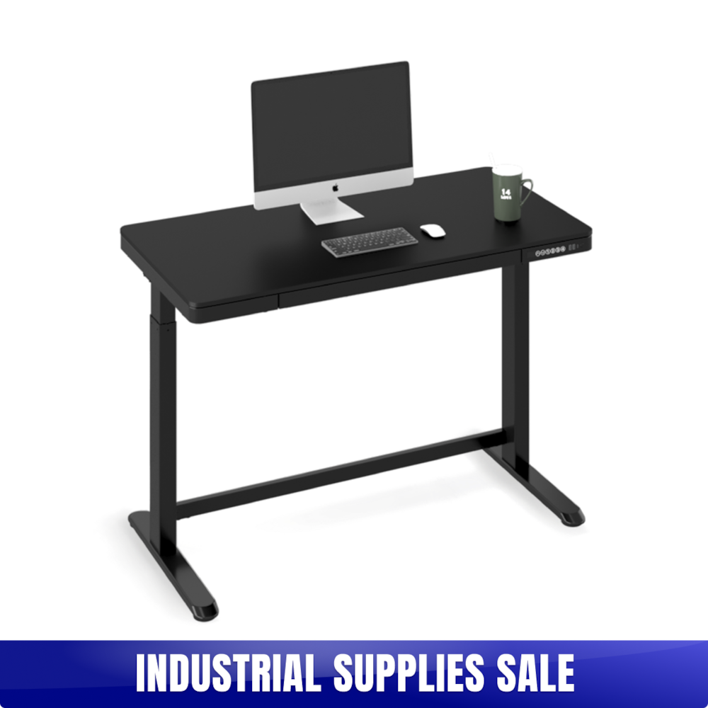Electric Standing Desk WE8 with USB Charging Ports and Storage Drawer_4Dock